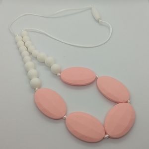 Fresh Five Oval (Pink) Teething Necklace